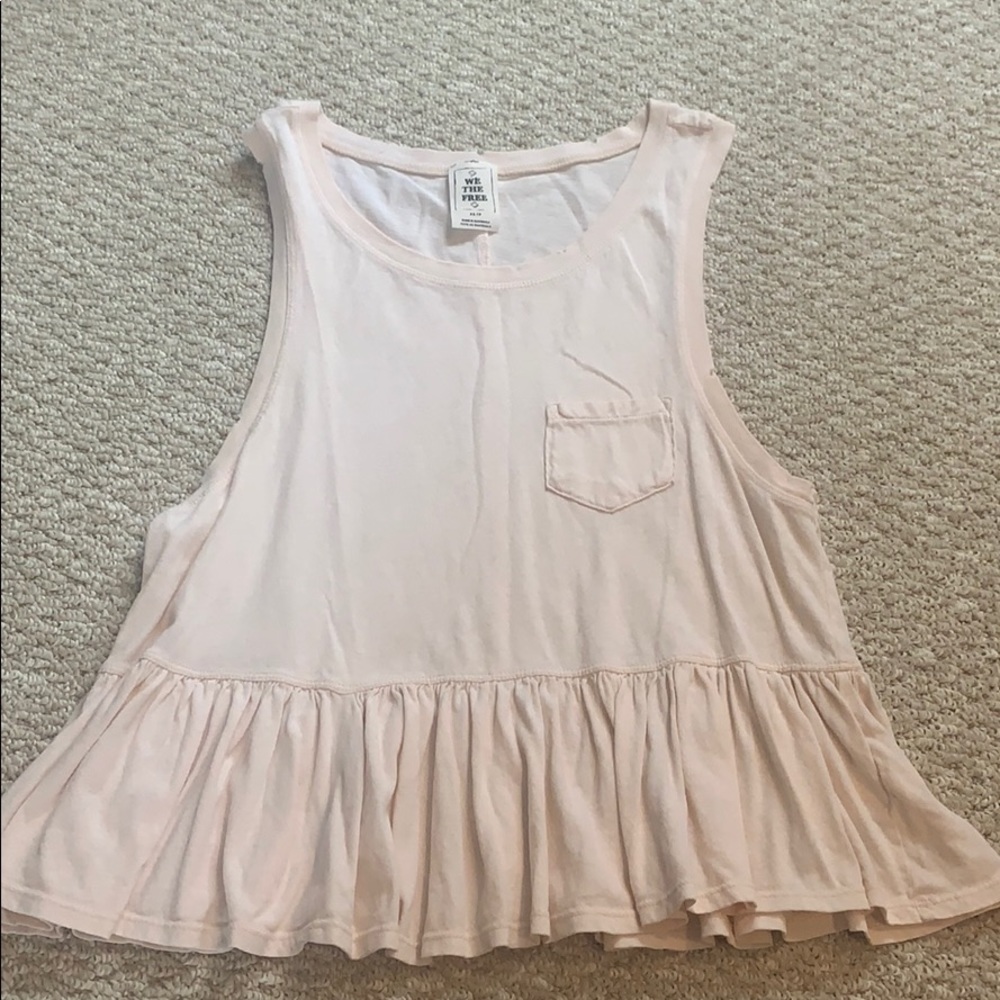 Free people distressed tank